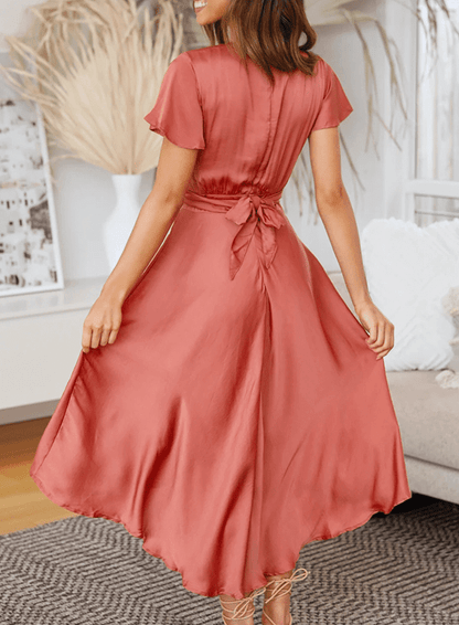 Chic Knee Length Split Dress