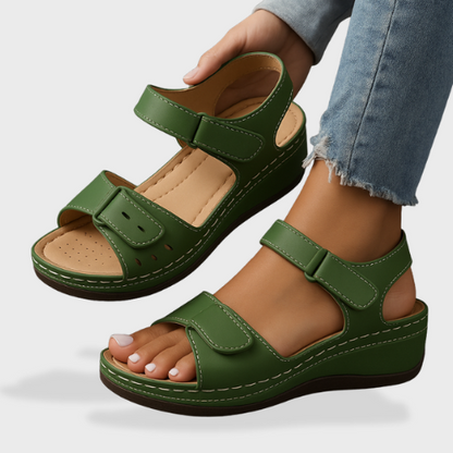 Comfortable Women's Summer Leather Sandals for Casual Wear - Luxivelle