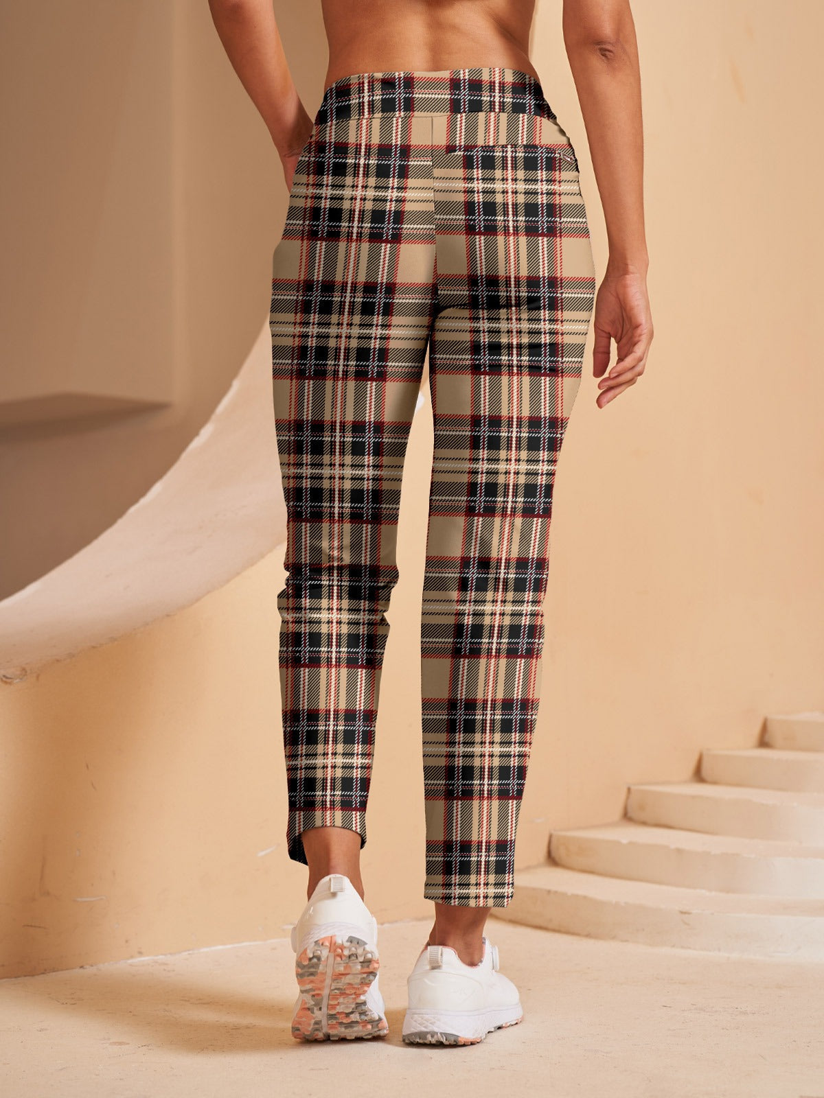 Comfortable 28 Inch Stretchy Slim Fit Ankle Pants