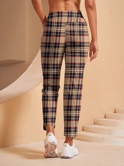 Comfortable 28 Inch Stretchy Slim Fit Ankle Pants