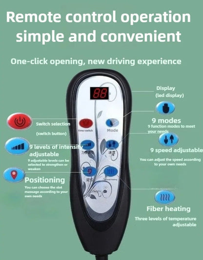 Heated Back Massage Chair with Deep Tissue Kneading Cushion