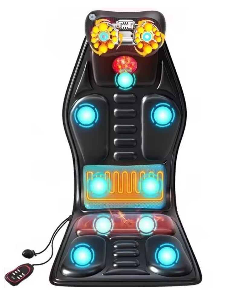 Heated Back Massage Chair with Deep Tissue Kneading Cushion - Luxivelle