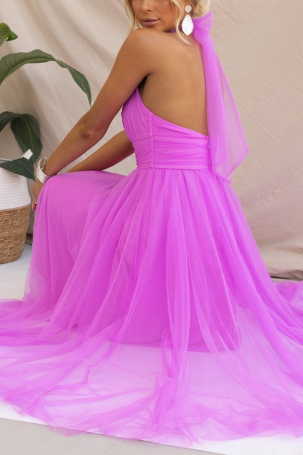 Elegant Net Evening Dress