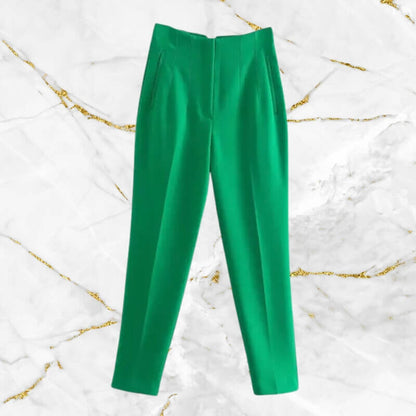 Classic Fit High Waist Women's Office Pants