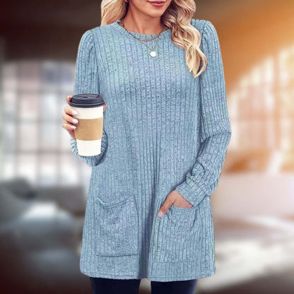Soft Women's Casual Crew Neck Sweater