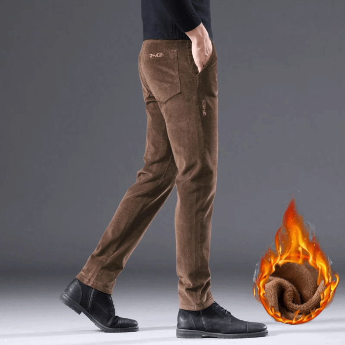 Warm Insulated Corduroy Snow Pants