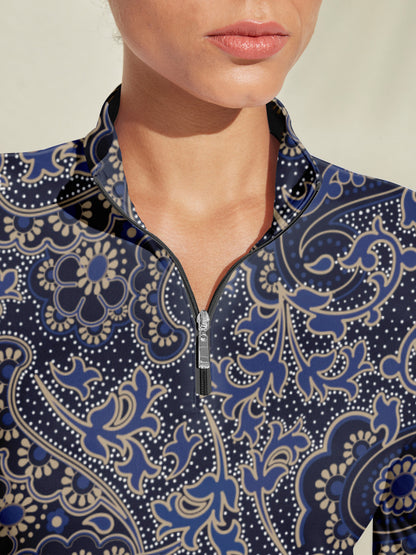 Women's Lightweight Breathable Golf Quarter Zip Shirt