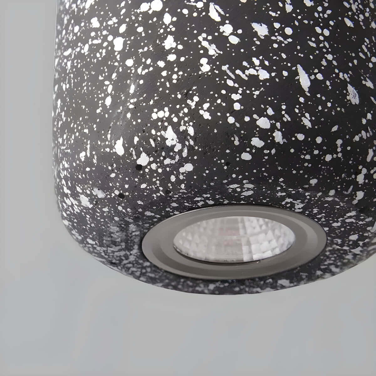 Rustic Metal Hanging Ceiling Light, 16cm Glass Shade