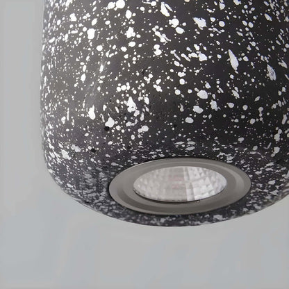 Rustic Metal Hanging Ceiling Light, 16cm Glass Shade