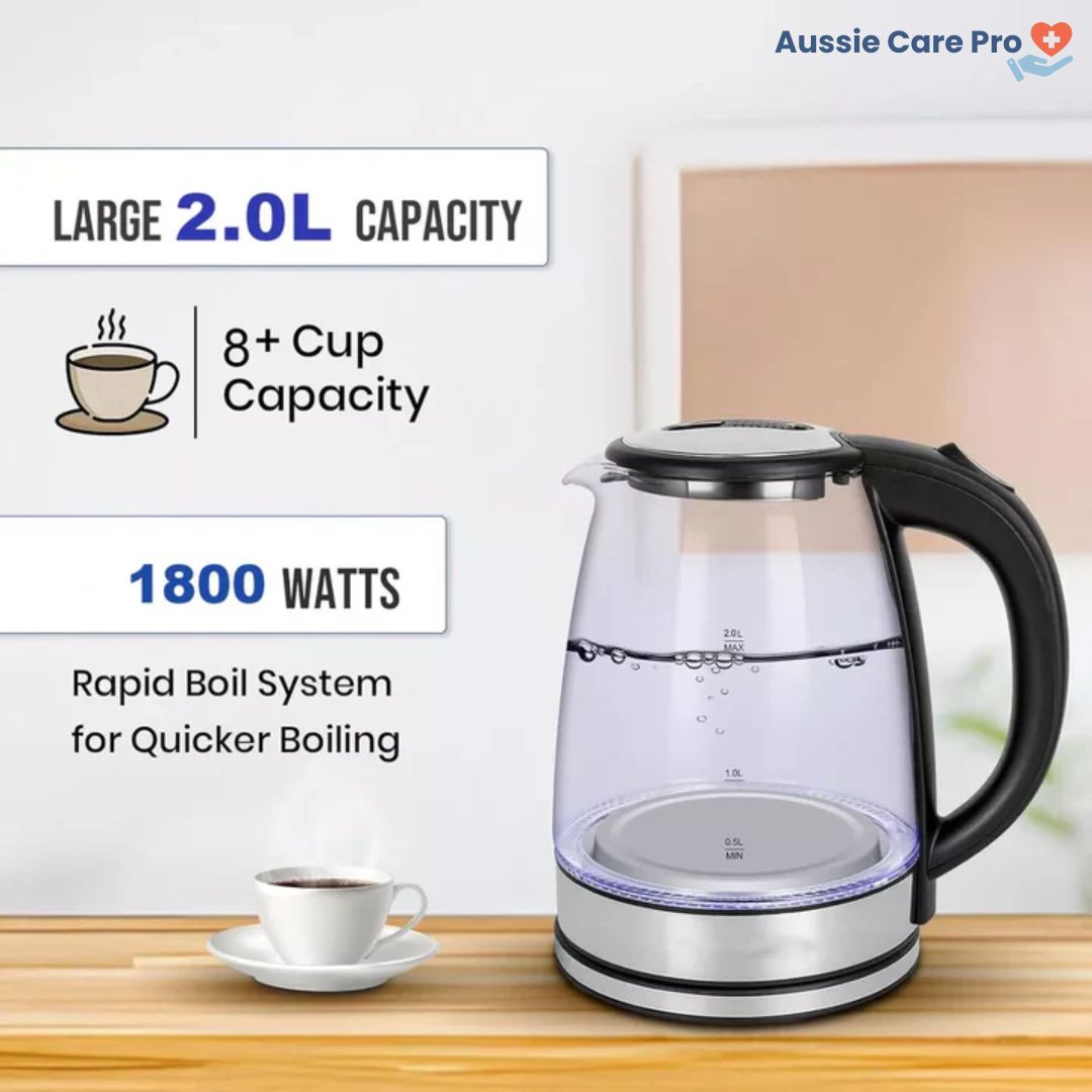 Fast Boil Electric Glass Kettle with Auto Off