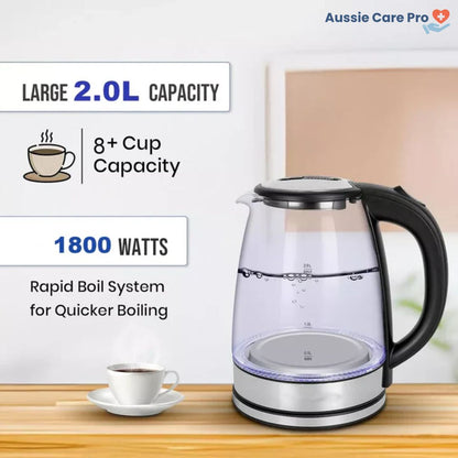 Fast Boil Electric Glass Kettle with Auto Off
