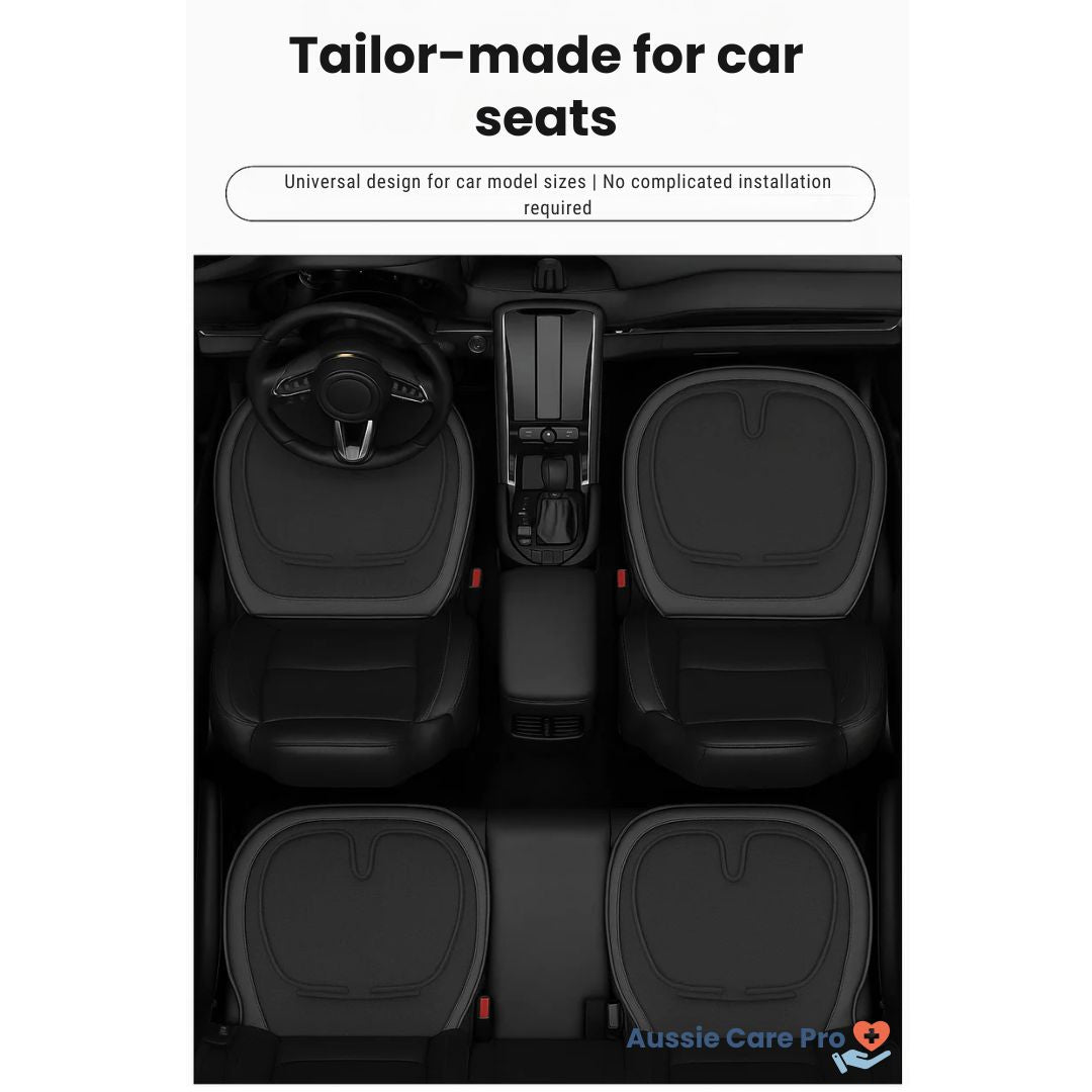 Comfortable Car Seat Pad - Ventilated Back Support Cushion