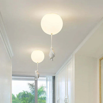 Cute Bear Nursery Pendant Light
