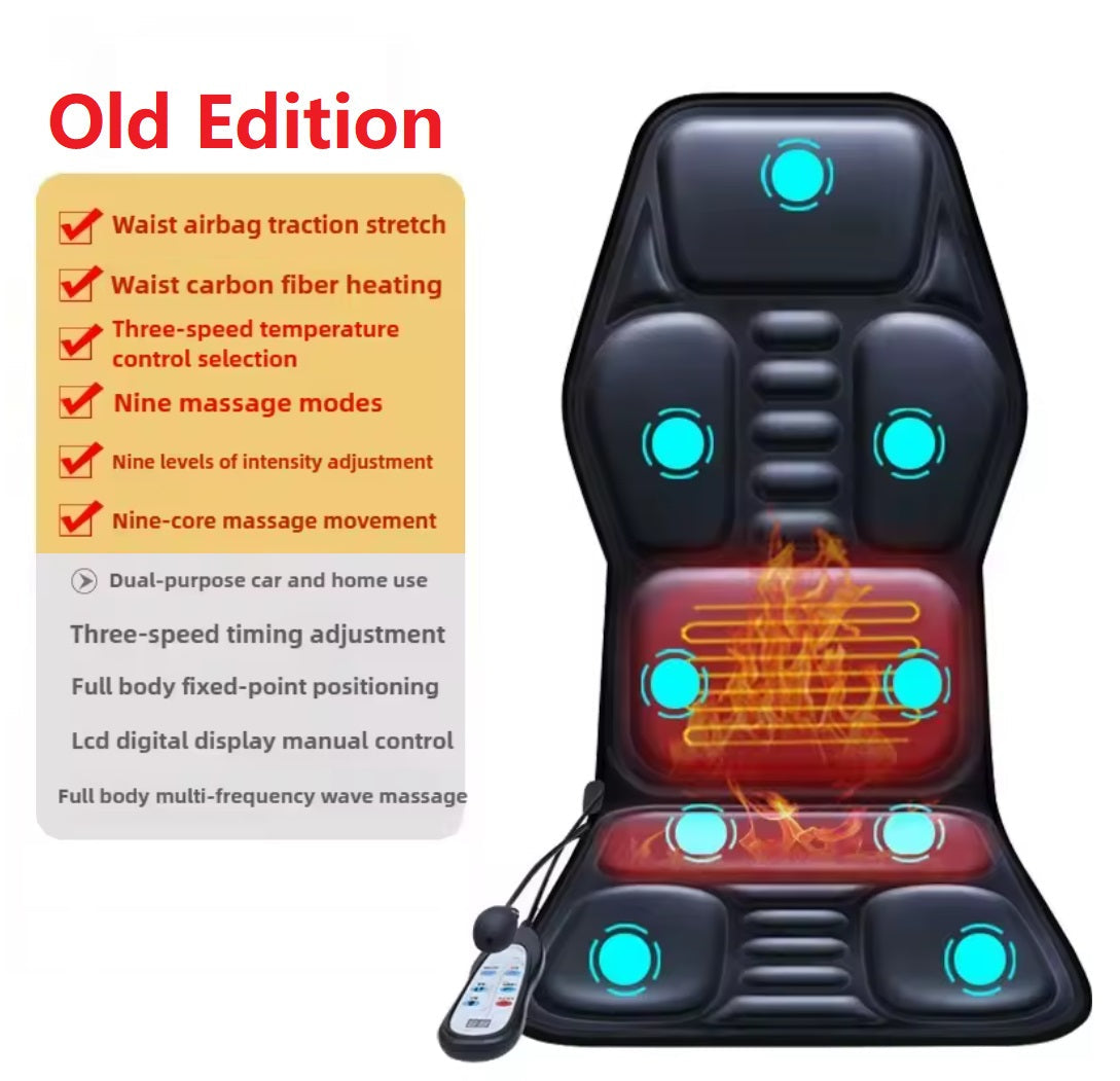 Heated Back Massage Chair with Deep Tissue Kneading Cushion