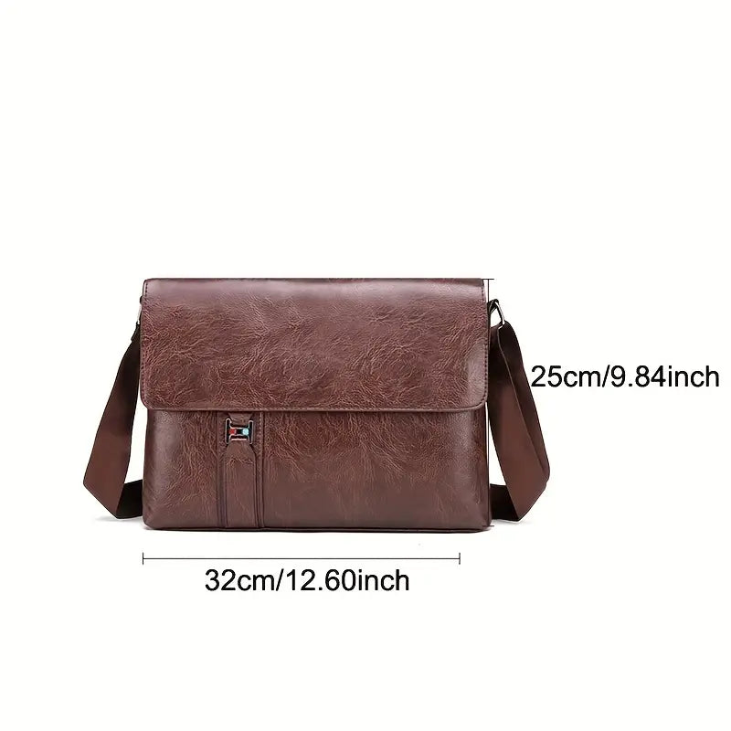Simple Big Genuine Leather Tote Bag