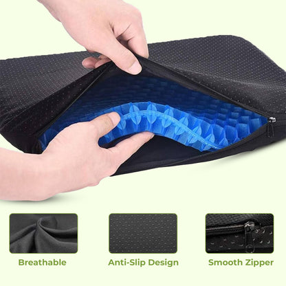 Ergonomic Memory Foam Chair Cushion for Back Support