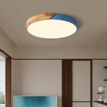 Rustic Wood LED Ceiling Lamp For Home