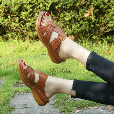 Comfortable Flat Wedge Sandals for Ladies
