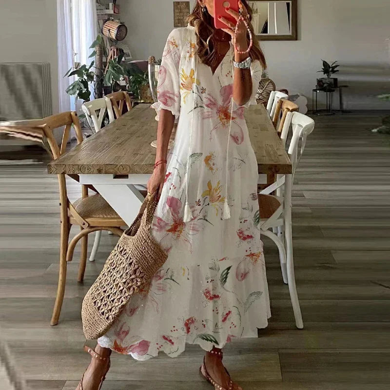 Chic Long Summer Dress for Ladies