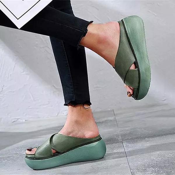 Ladies Buckle Strap Sandals