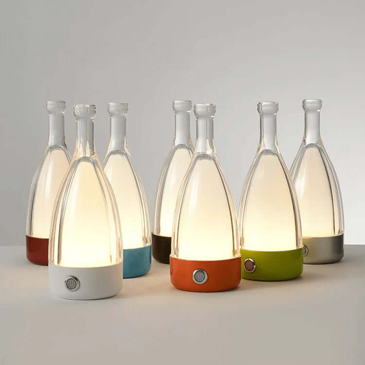 Battery Powered Wine Bottle Table Lamp