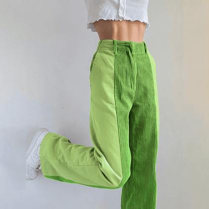 Ladies Comfortable Corduroy Flared Pants