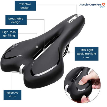 Soft Cushion Bicycle Seat - Padded Cycling Saddle