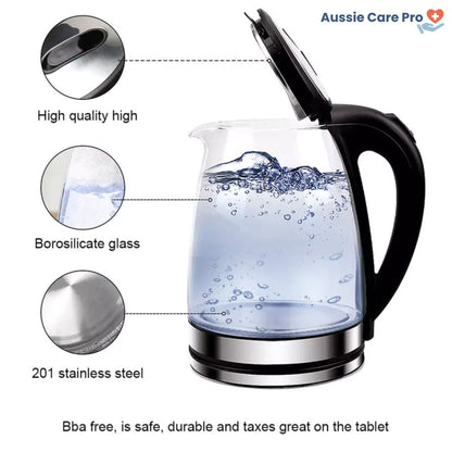 Fast Boil Electric Glass Kettle with Auto Off
