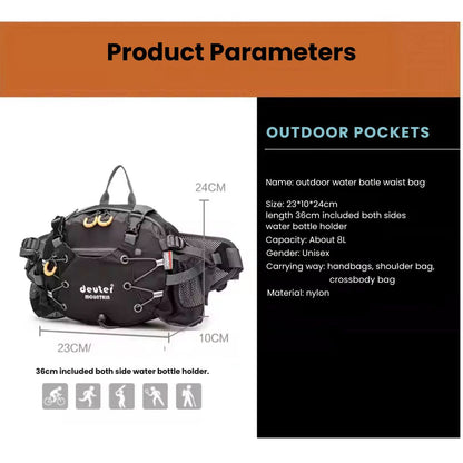 Waterproof Outdoor Fanny Pack – 5L Hiking Waist Bag
