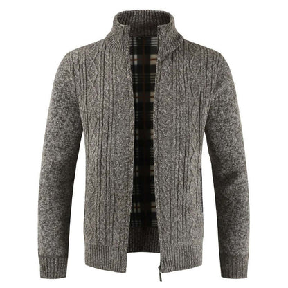 Warm Zip Up Cardigan Sweater