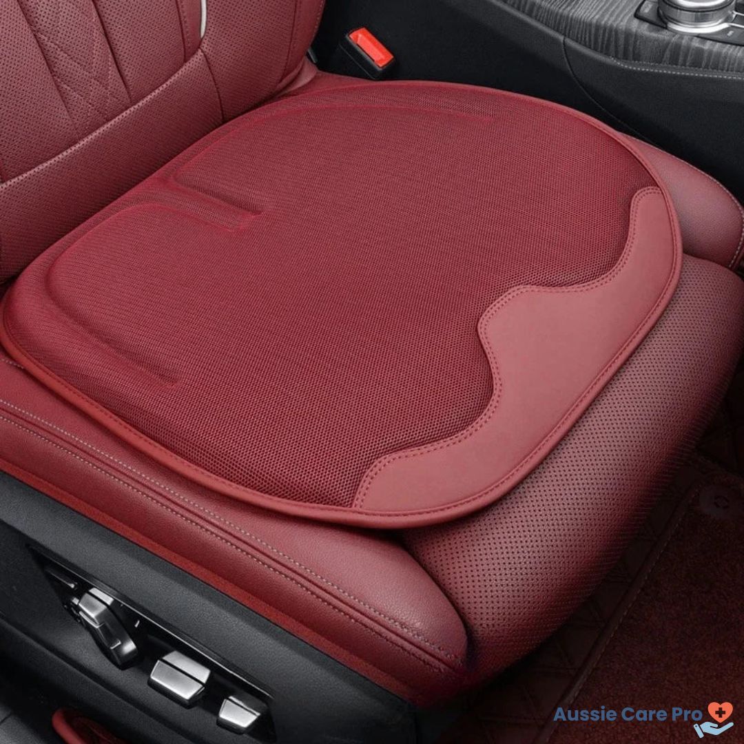Comfortable Car Seat Pad - Ventilated Back Support Cushion