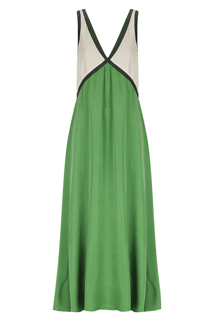Elena | White Maxi Dress for Women - Flattering V-Neckline, Flowy Long Dress 5