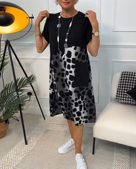 Classic Ladies Floral Midi Dress - Luxivelle