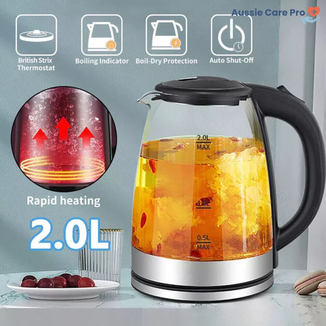 Fast Boil Electric Glass Kettle with Auto Off