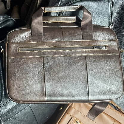 Authentic Leather Mens Crossbody Bag – Adjustable Strap