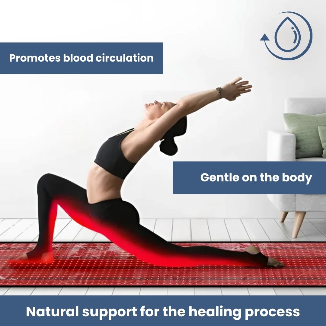 Healing Red Light Therapy Mat for Pain Relief