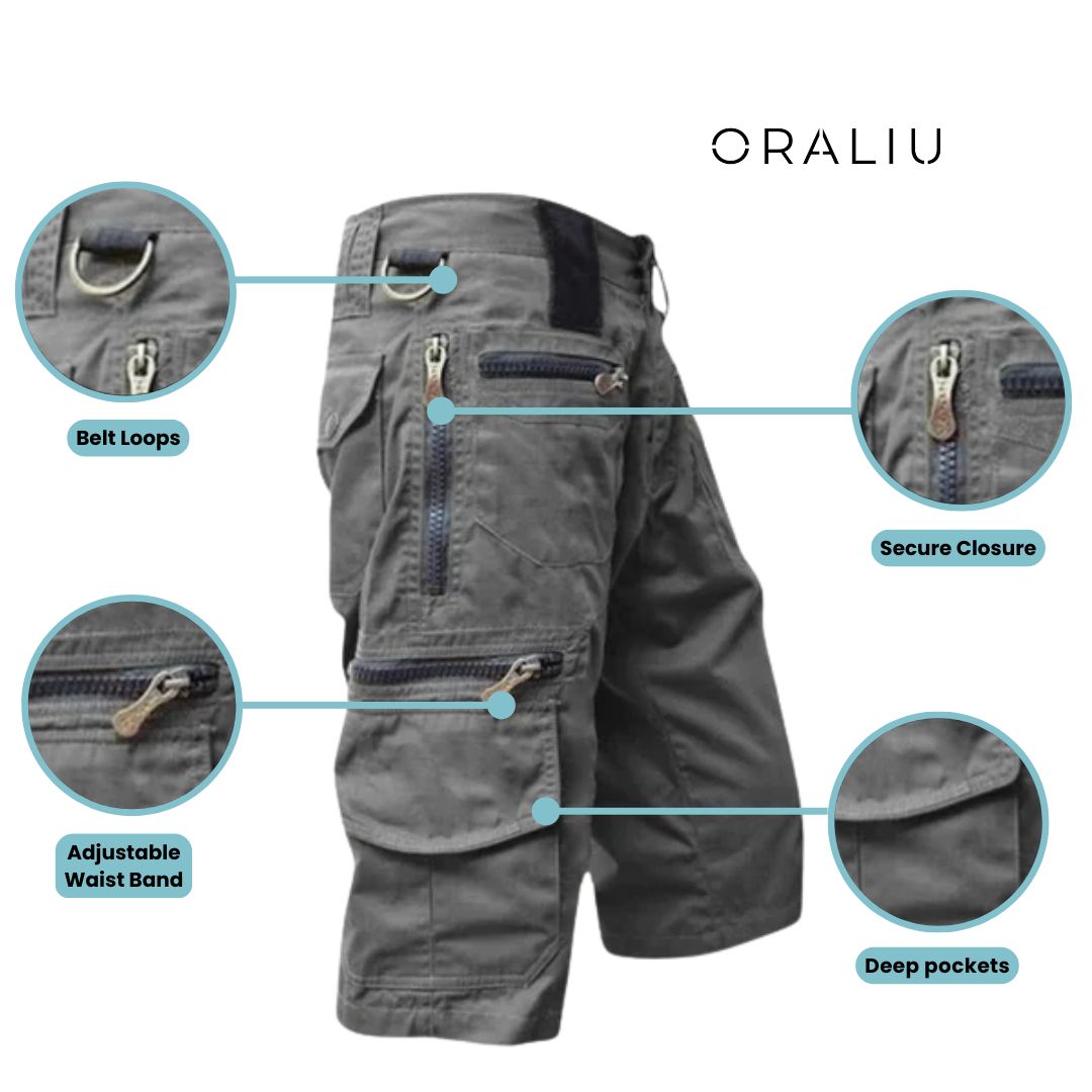 Men's Water Resistant Athletic Shorts – Breathable, Multi-Pocket