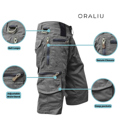 Men's Water Resistant Athletic Shorts – Breathable, Multi-Pocket