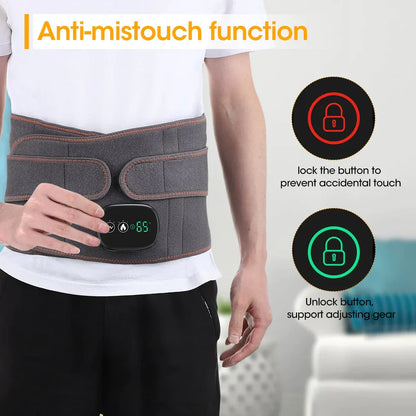 Warm Back Support Massager for Lower Back Relief
