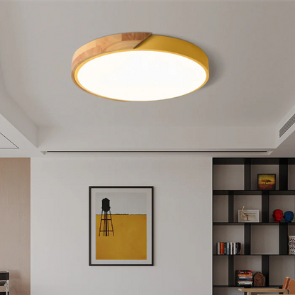 Rustic Wood LED Ceiling Lamp For Home