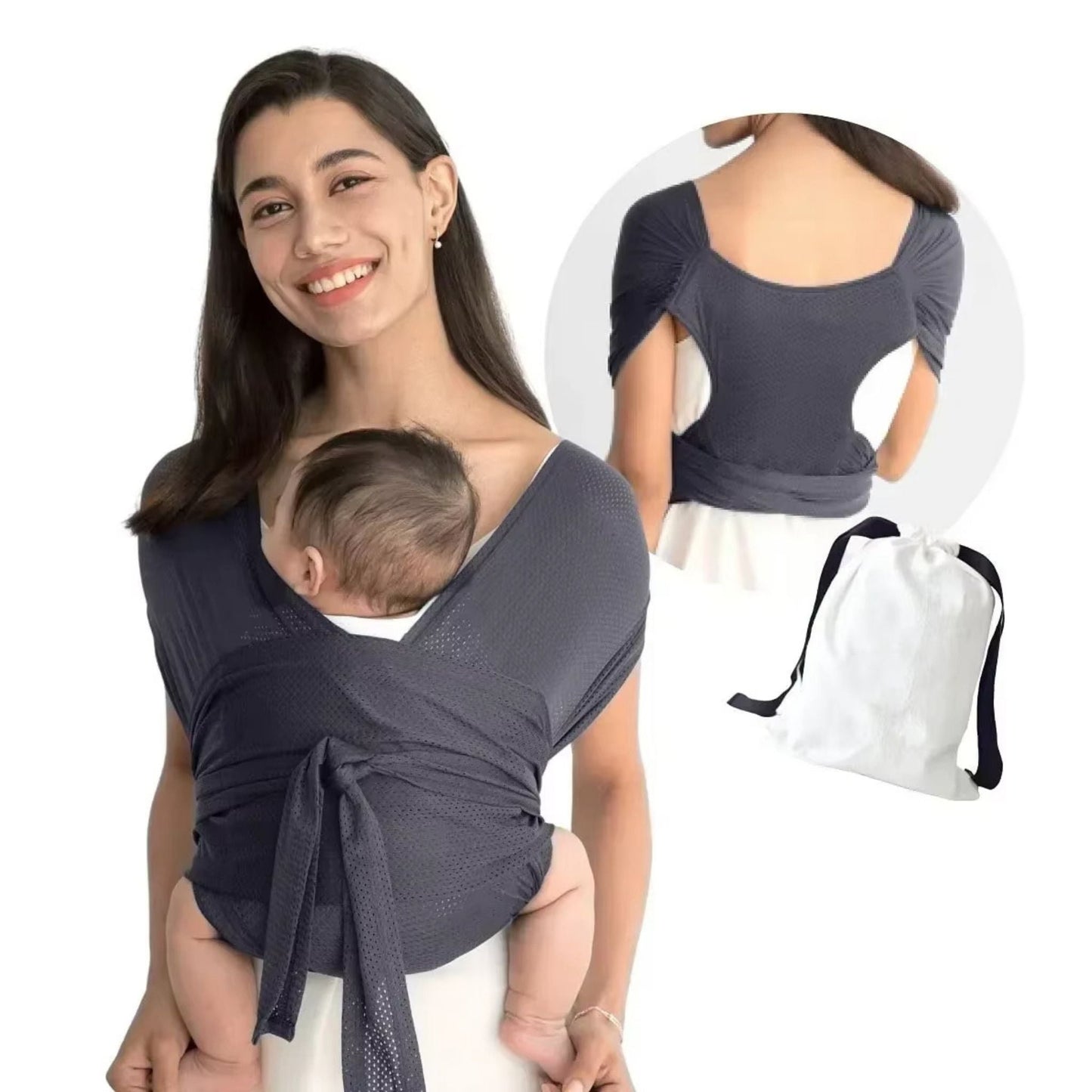 Comfortable Baby Carrier Sling - Adjustable Ergonomic Wrap