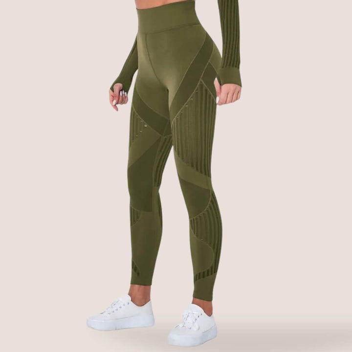 Comfortable High Waisted Full Length Women's Leggings