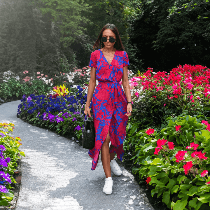 Vibrant Stripe Casual Sundress - Luxivelle
