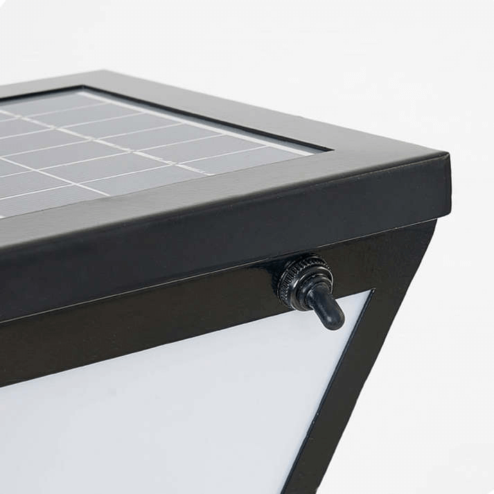 Outdoor Solar Powered Black Security Light