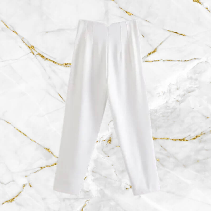 Classic Fit High Waist Women's Office Pants