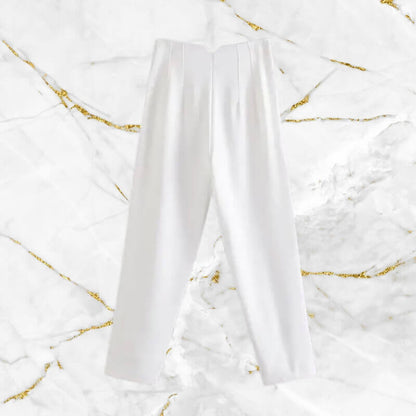 Classic Fit High Waist Women's Office Pants