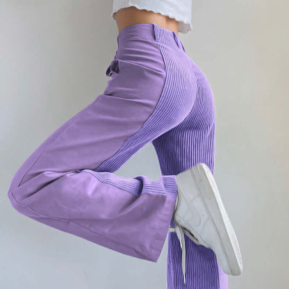 Ladies Comfortable Corduroy Flared Pants