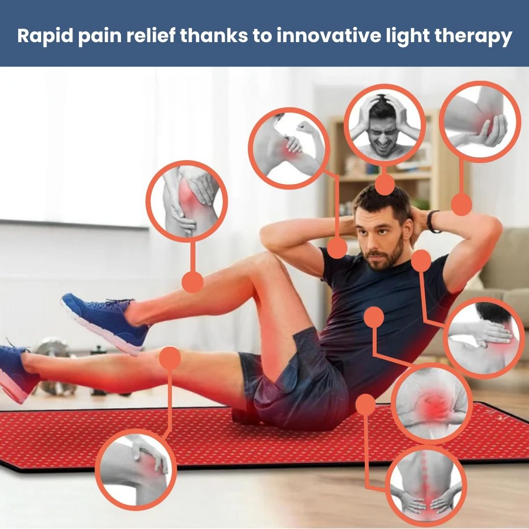 Healing Red Light Therapy Mat for Pain Relief