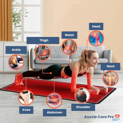 Healing Red Light Therapy Mat for Pain Relief