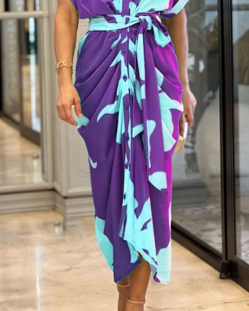 Mia | Floral Midi Dress-6